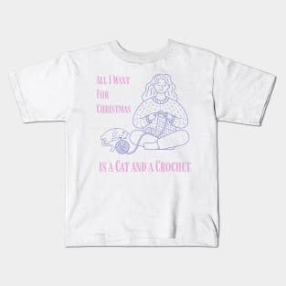 All I want for Christmas is a Cat and a Crochet Kids T-Shirt